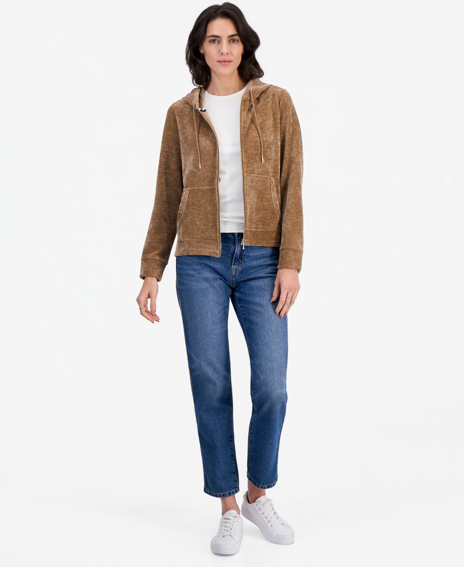 Women's Full-Zip Double-Rib Hoodie
