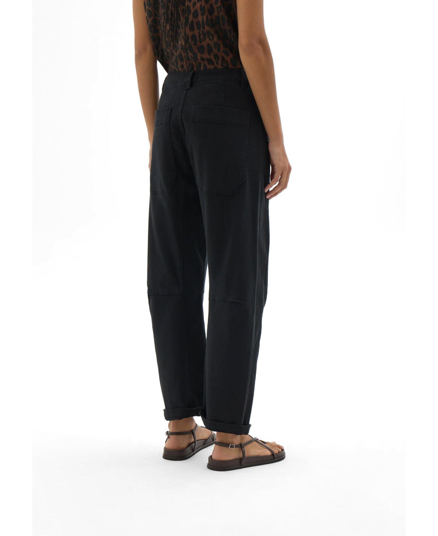 Women's Cordi Barrel-Leg Twill Pants