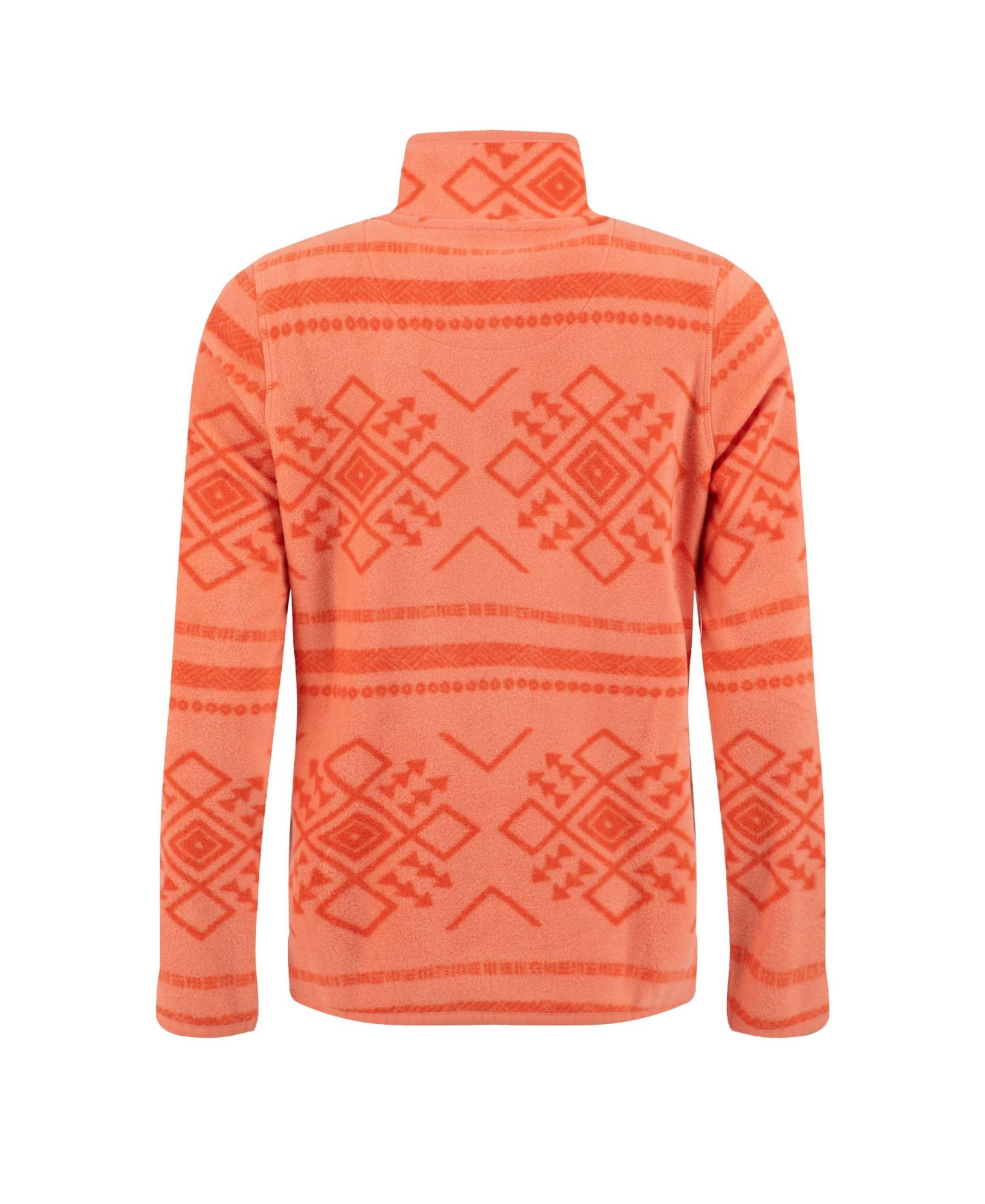 Женский свитшот Weird Fish Amy Microfleece Long-Sleeve Mock-Neck, цвет: Тёмный коралловый — фото 4
