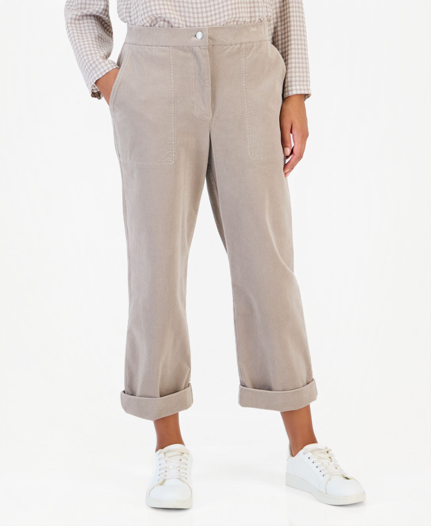 Women's Corduroy Straight Ankle Pants
