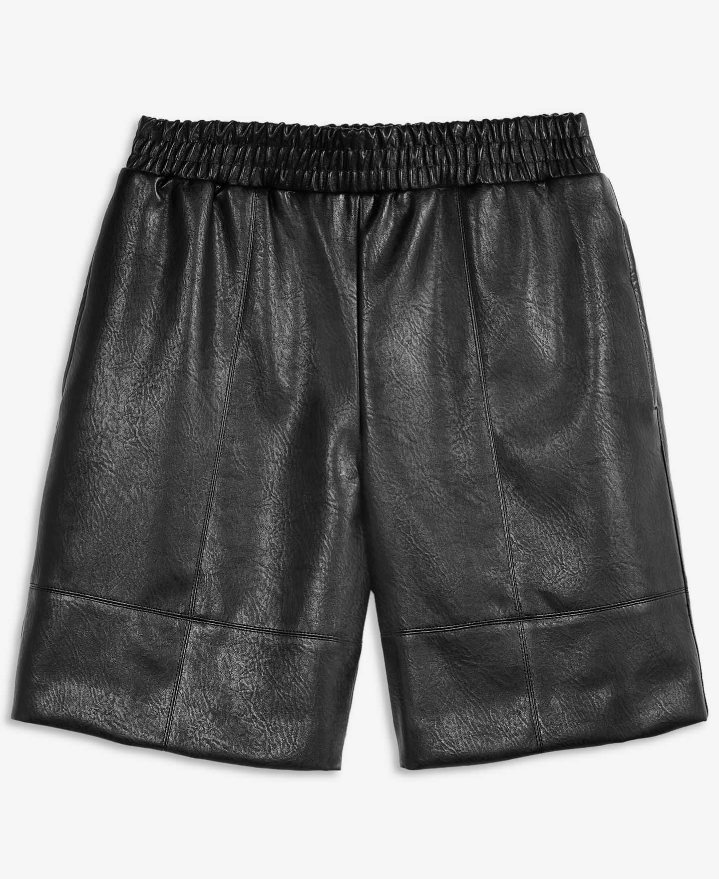 Женские шорты On 34th High-Rise Pull On Faux Leather, цвет: Глубокий чёрный — фото 6