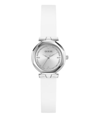 Women's Quartz White Silicone Watch 26mm