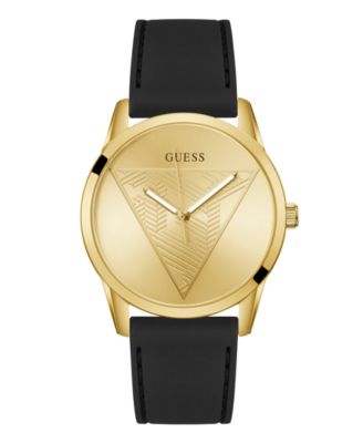 Men's Black Silicone Watch 42mm