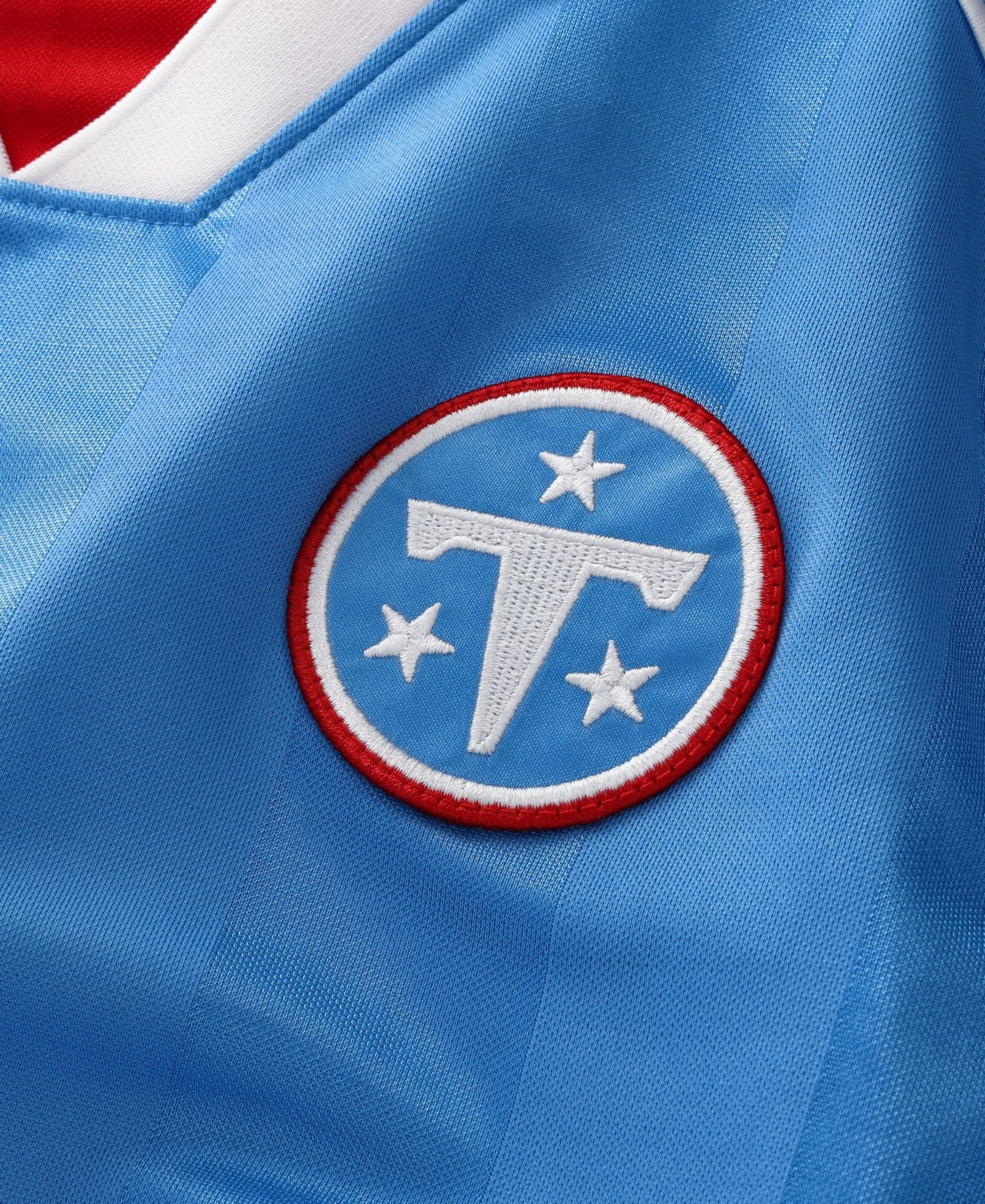 Big Boys and Girls Light Blue Tennessee Titans Football x Football V-Neck Fan Jersey