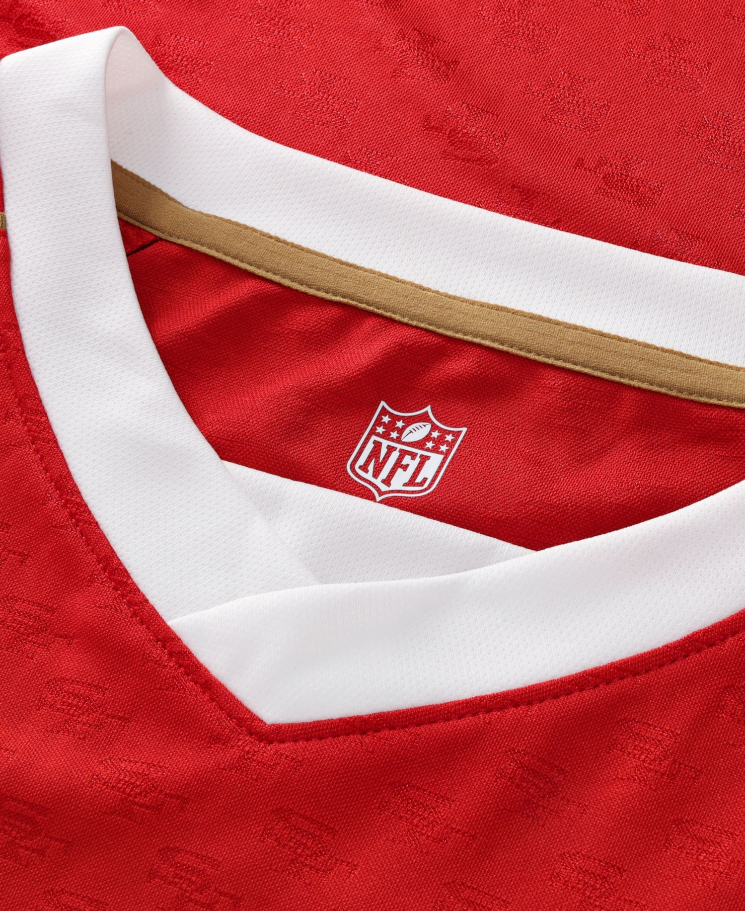 Big Boys and Girls Scarlet San Francisco 49ers Football x Football V-Neck Fan Jersey