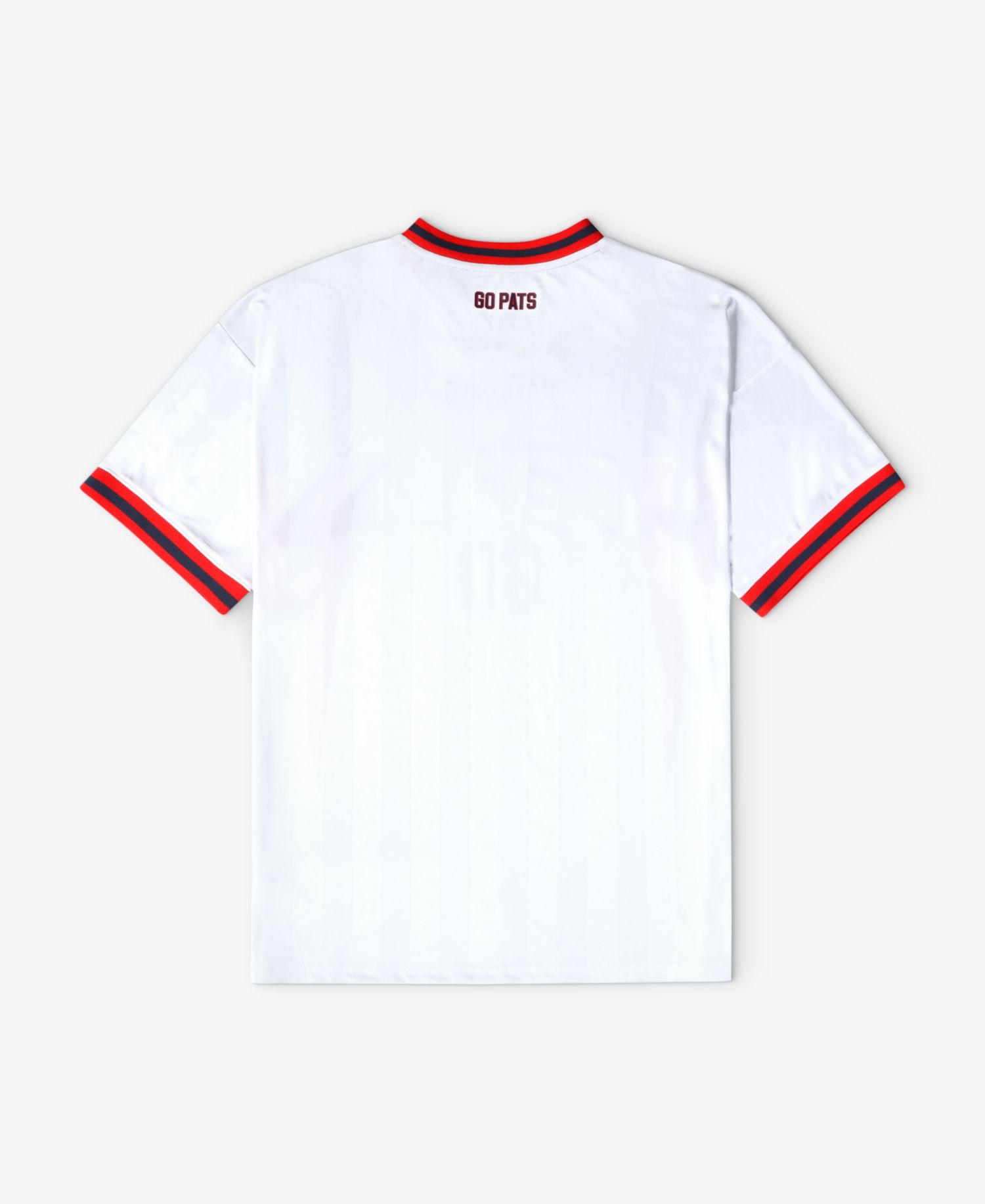Big Boys and Girls White New England Patriots Football x Football V-Neck Fan Jersey