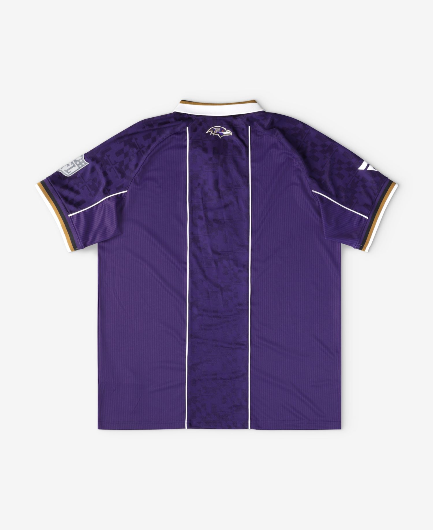 Big Boys and Girls Purple Baltimore Ravens Football x Football Collared Fan Jersey