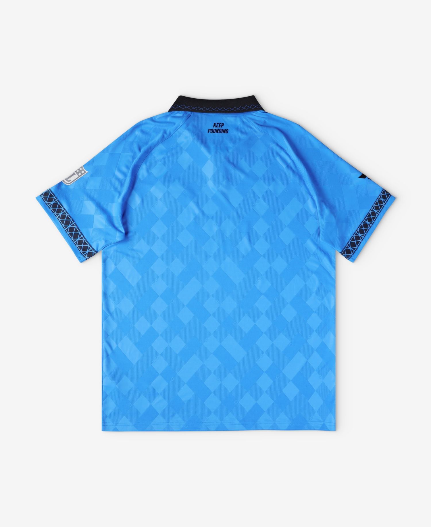 Big Boys and Girls Blue Carolina Panthers Football x Football Collared Fan Jersey