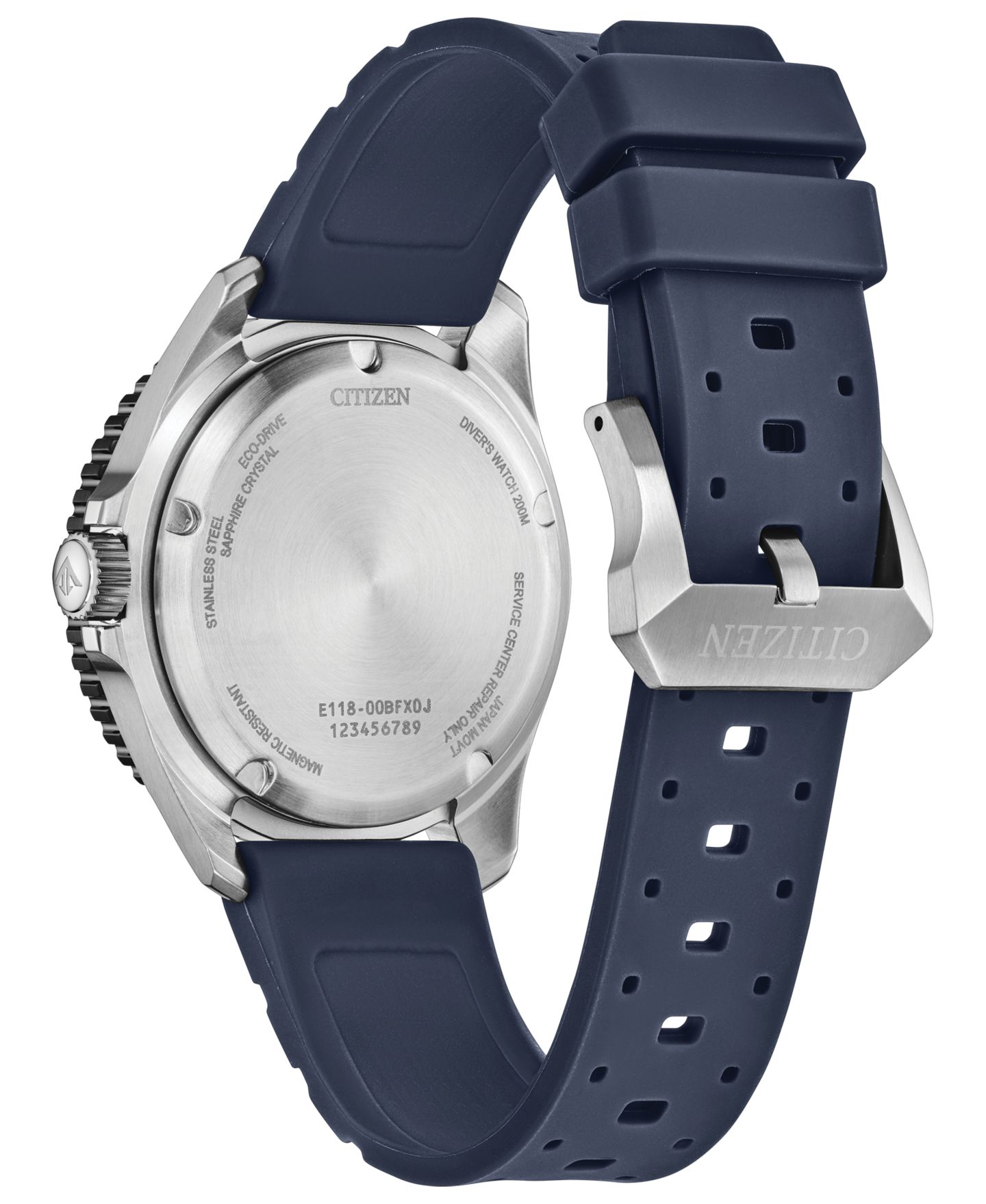 Мужские часы Citizen Promaster Sea Dive Blue Strap Watch 40.6mm — фото 3