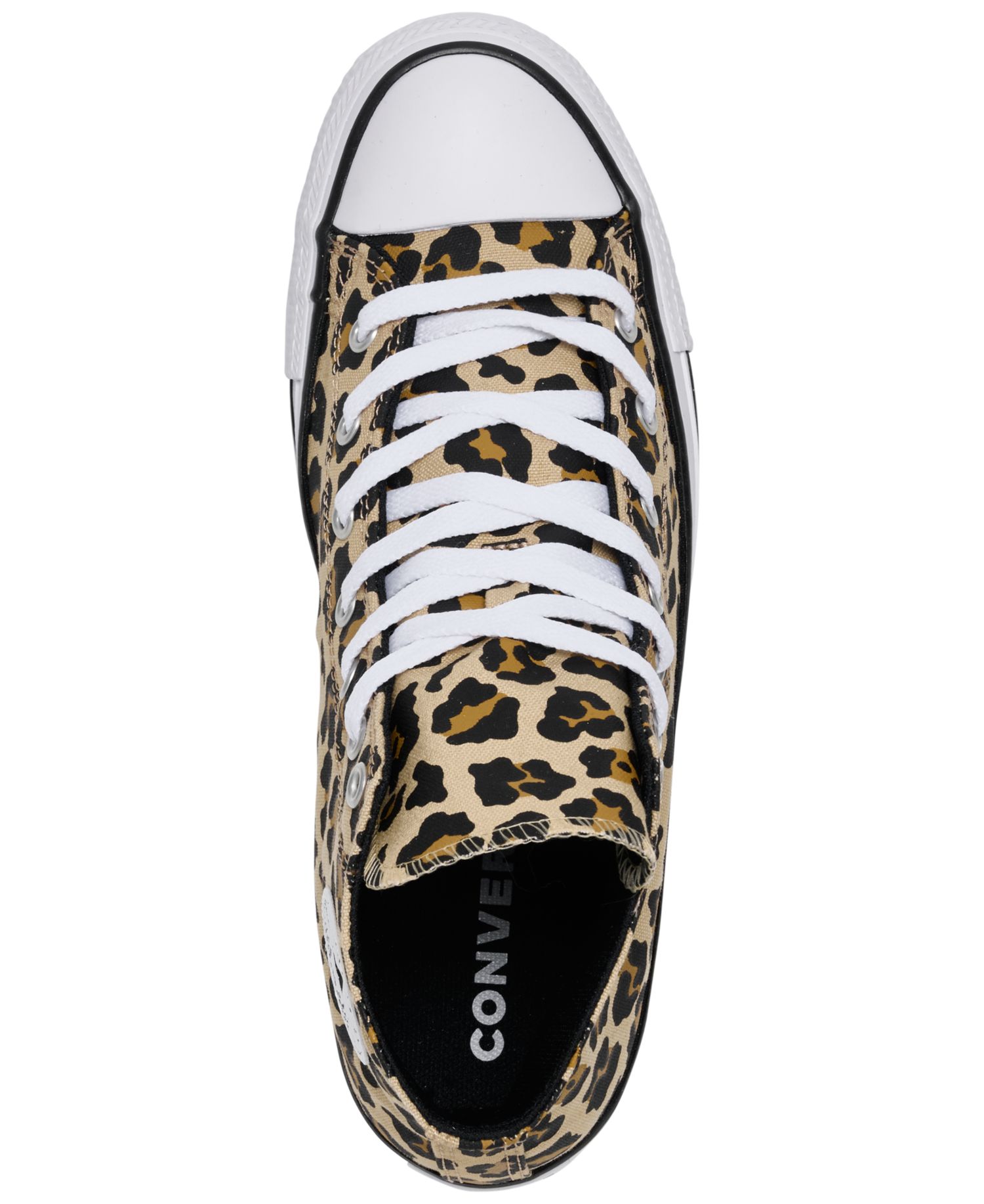 Стильные кроссовки Big Girls Chuck Taylor All Star с высоким берцем и леопардовым принтом от Finish Line