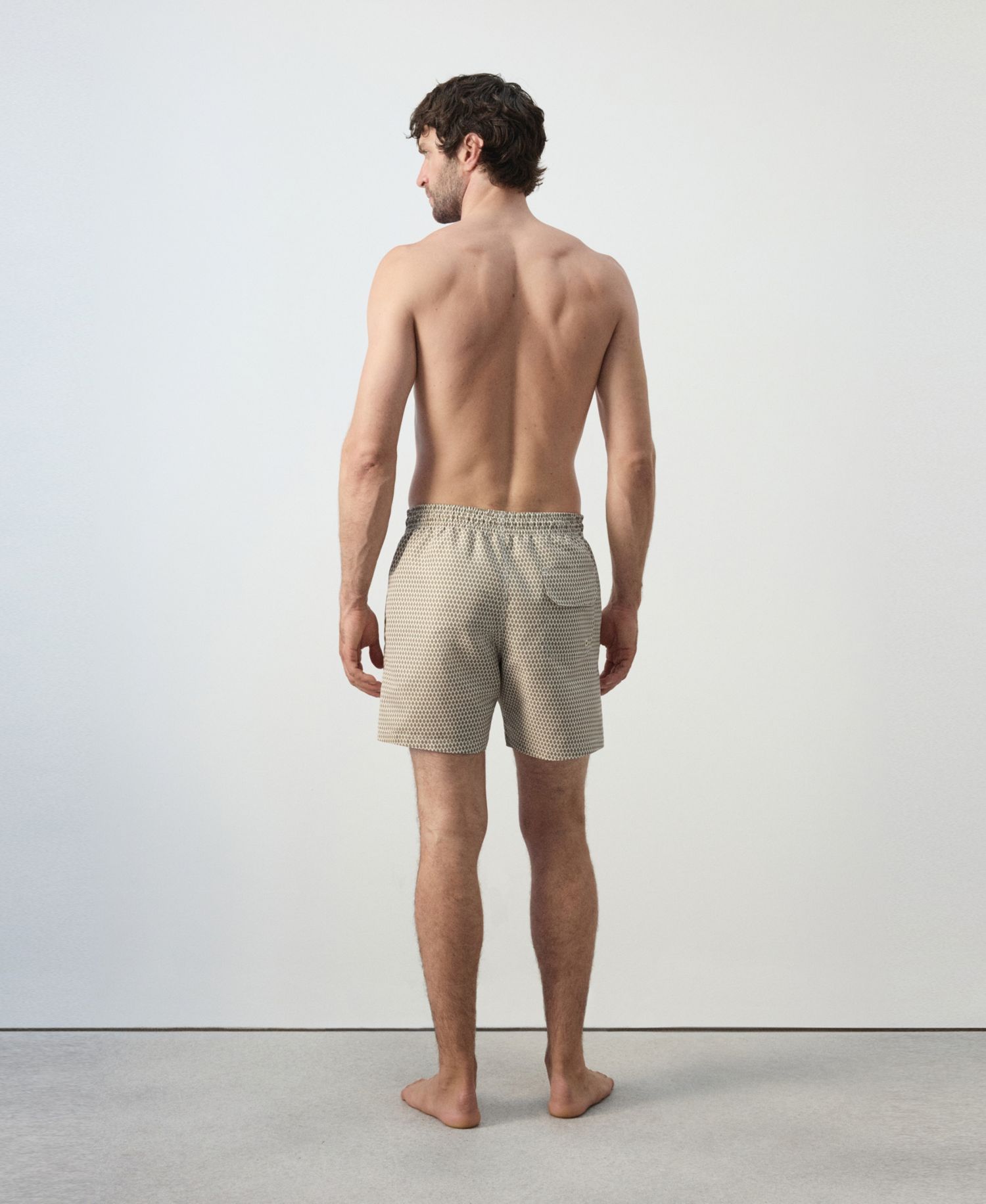 Men's Geometric-Print Swimsuit