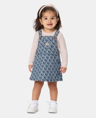 Baby Girls' Long-Sleeve Bodysuit, Jumper and Headband, 2-Piece Set