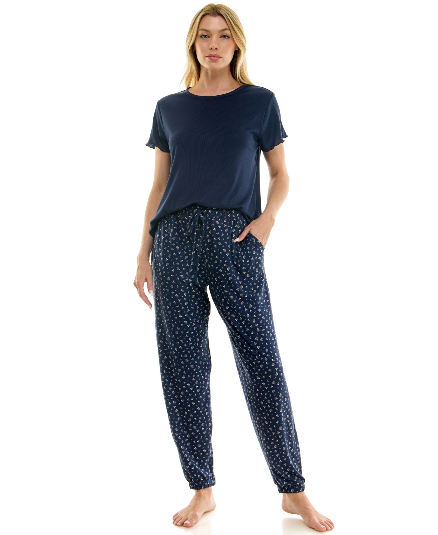 Women's Triple Soft Knit Print Jogger Pants, 29" Inseam