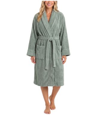 Women's Honey Knit Shawl Collar Tie-Front Robe