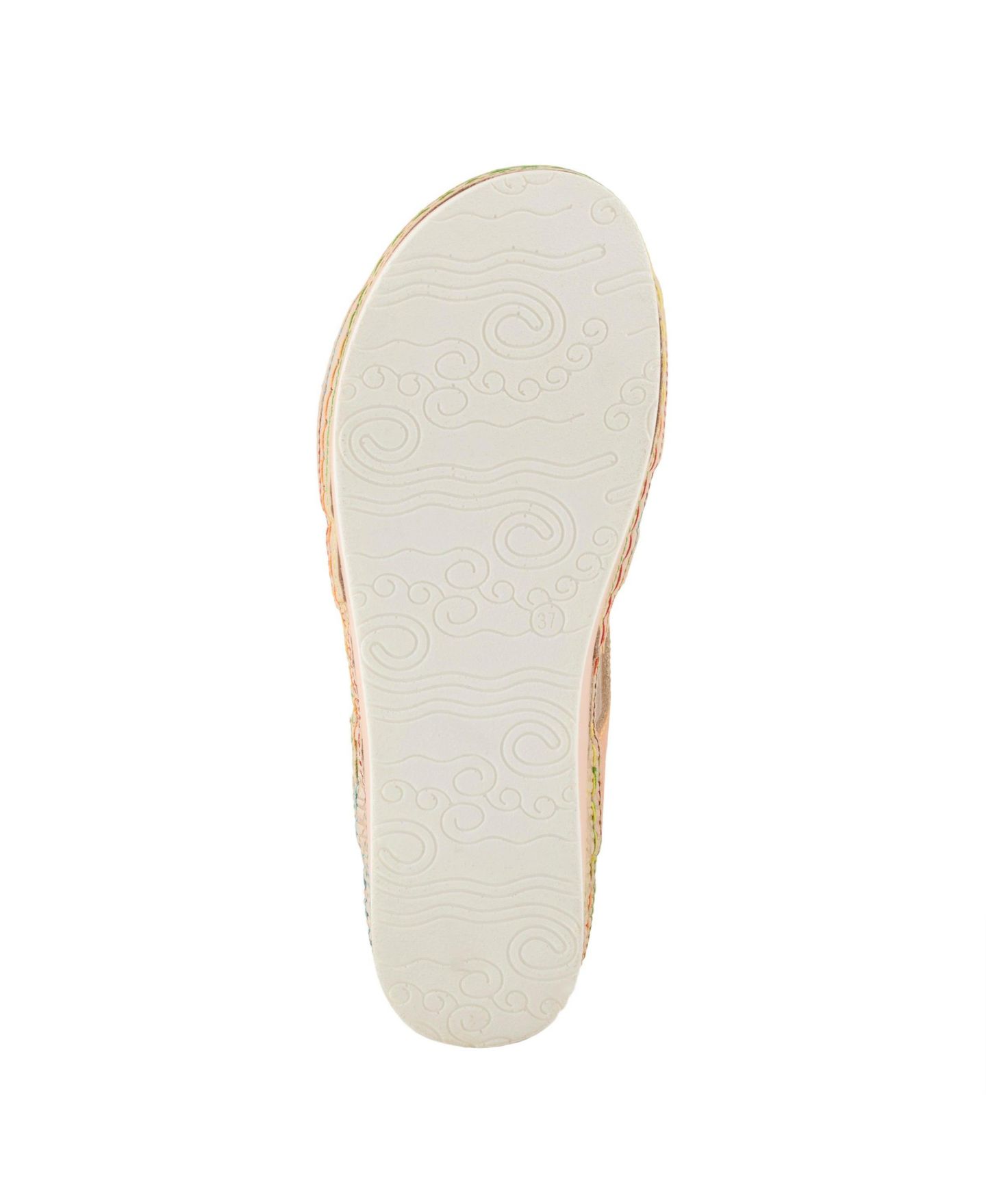 Женские сандалии L'Artiste Wedge Sandal with Ankle Strap, цвет: Бежевый разноцветный — фото 6