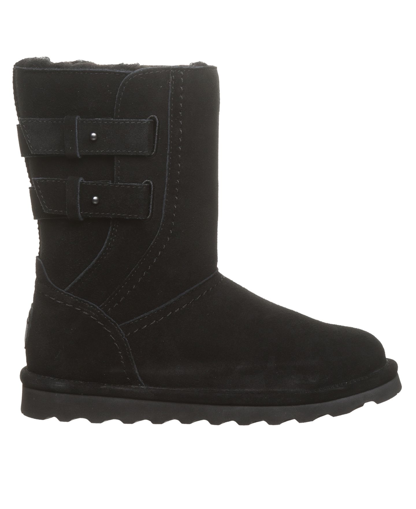 Женские ботинки BEARPAW Aurelia Suede Winter Round Toe, цвет: Чёрный — фото 2