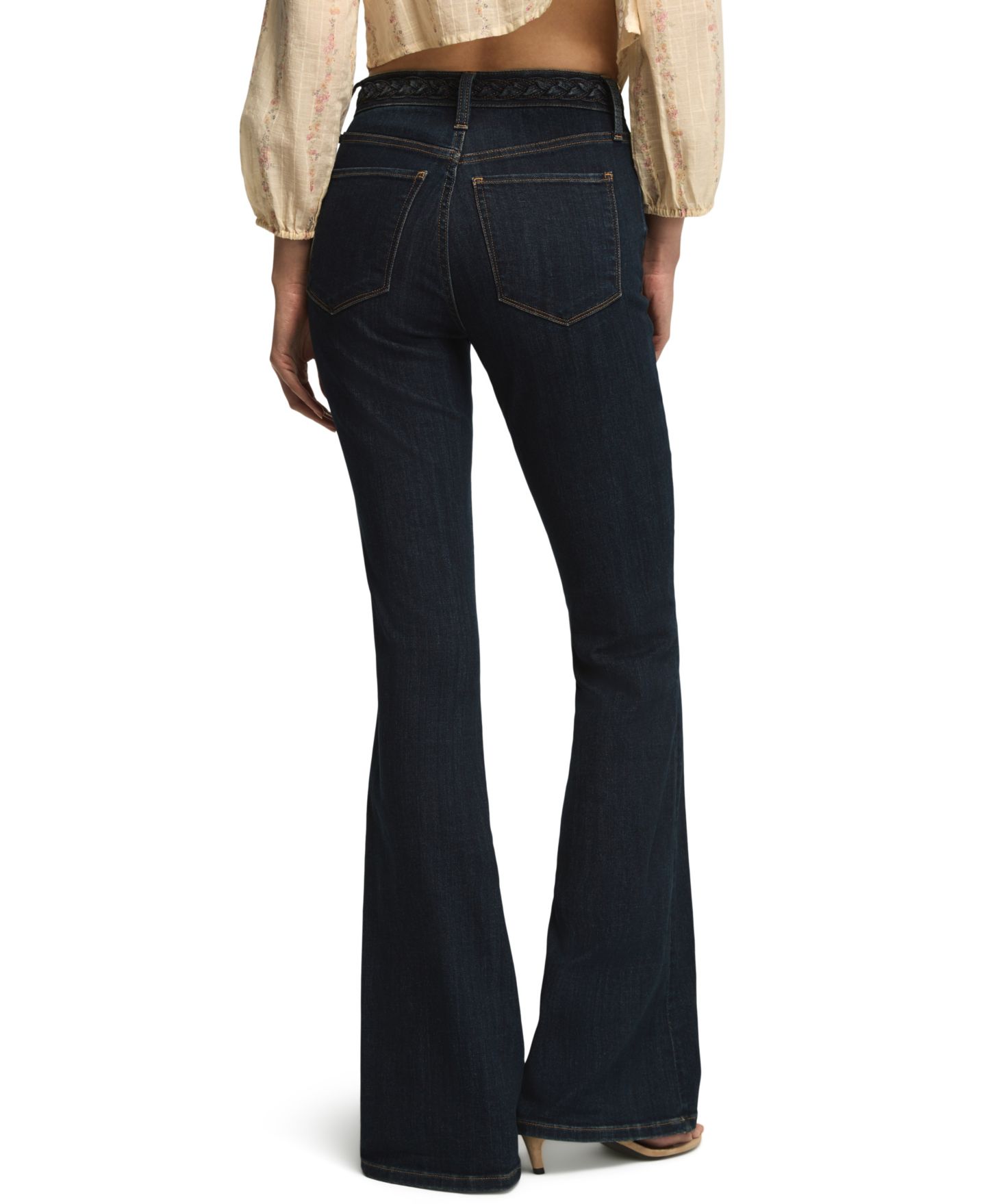 Женские джинсы Lucky Brand Stevie High-Rise Flare, цвет: Варёный — фото 5