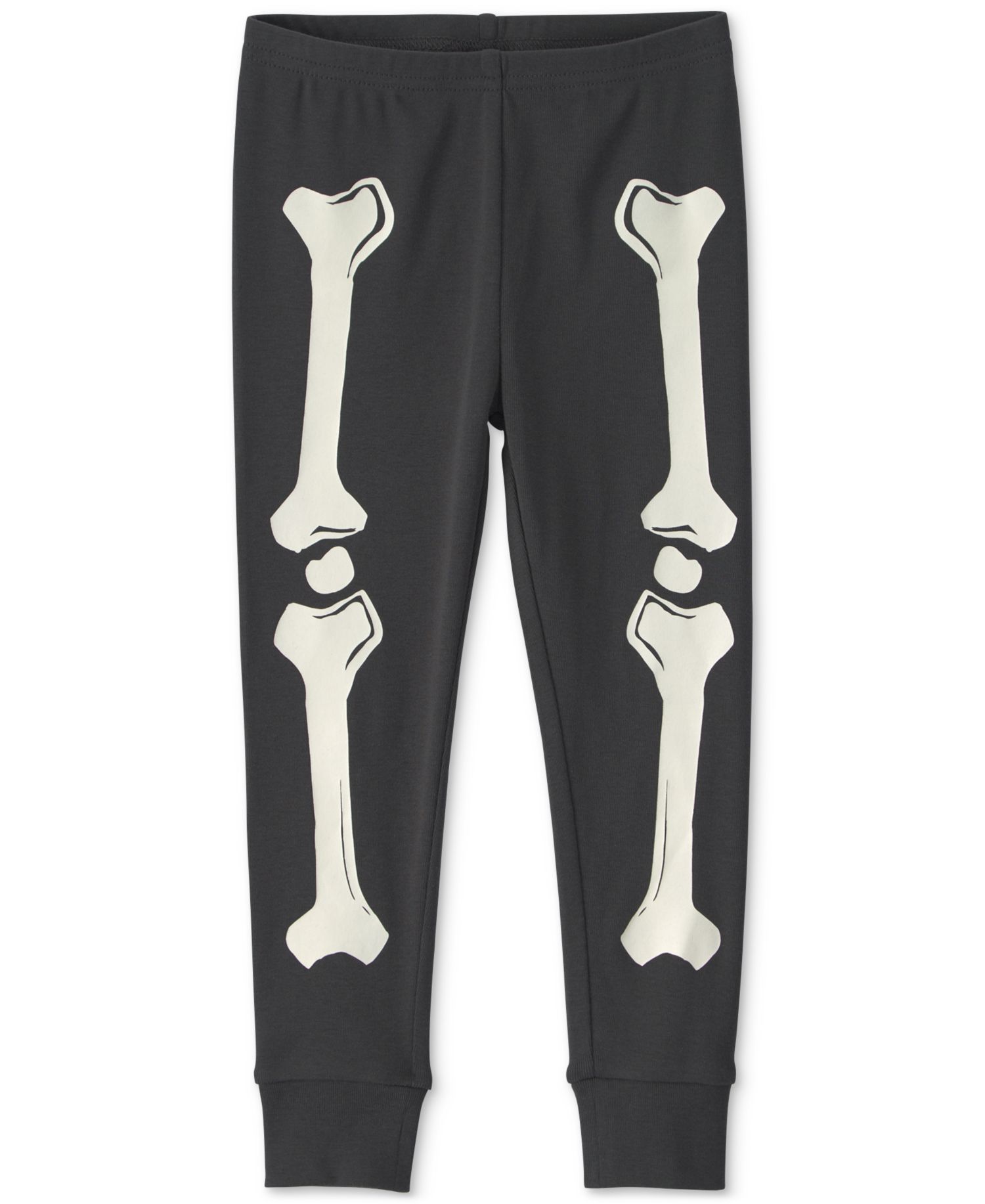 Baby Boys' and Baby Girls' Halloween Glow in the Dark Skeleton Cotton Snug-Fit Pajama, 2-Piece Set