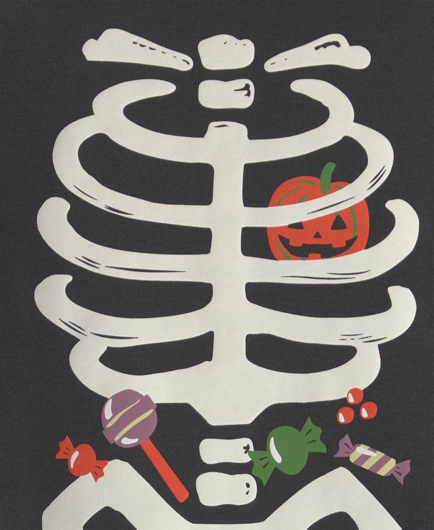 Baby Boys' and Baby Girls' Halloween Glow in the Dark Skeleton Cotton Snug-Fit Pajama, 2-Piece Set