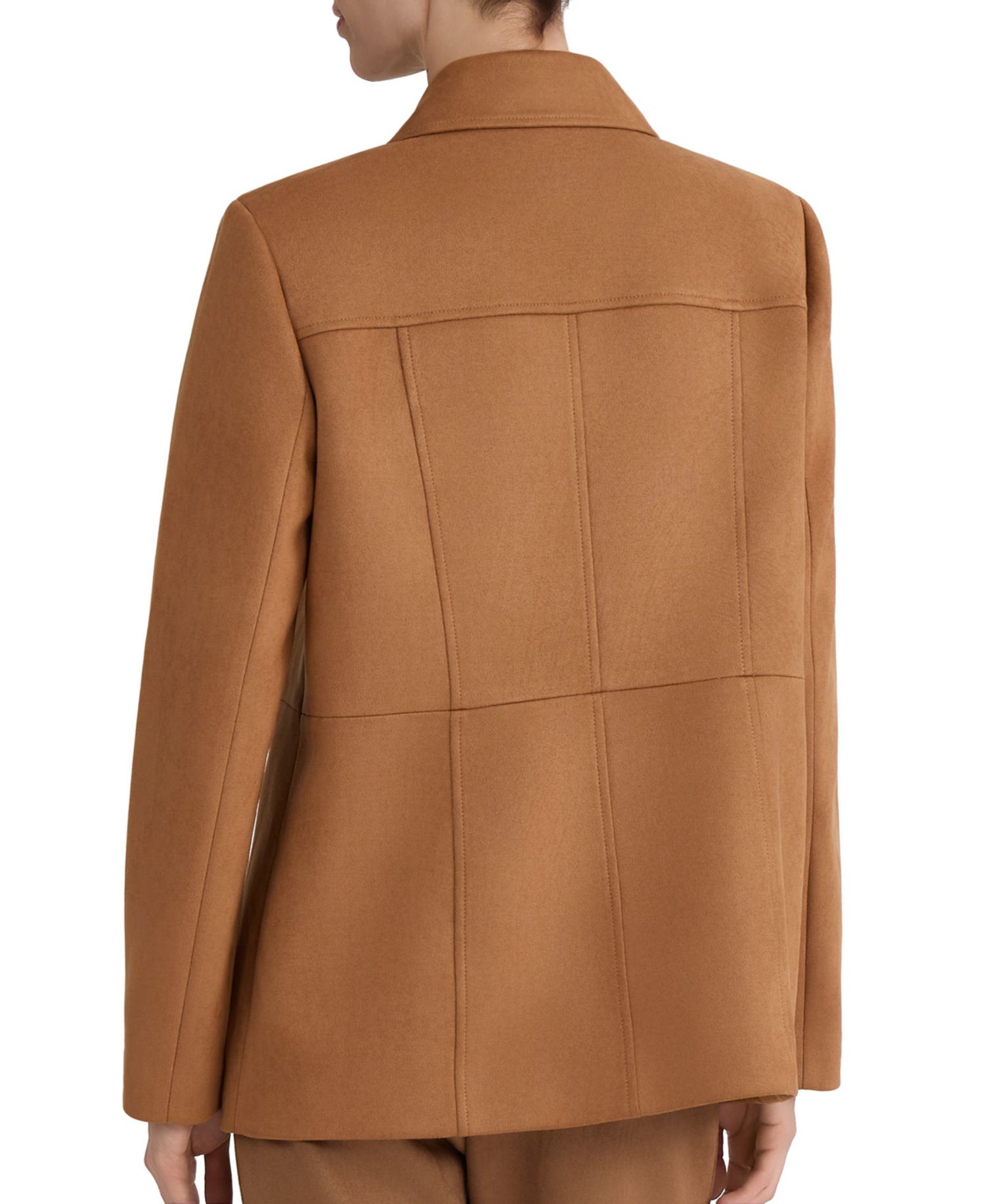 Women's Long-Sleeve Suede Jacket