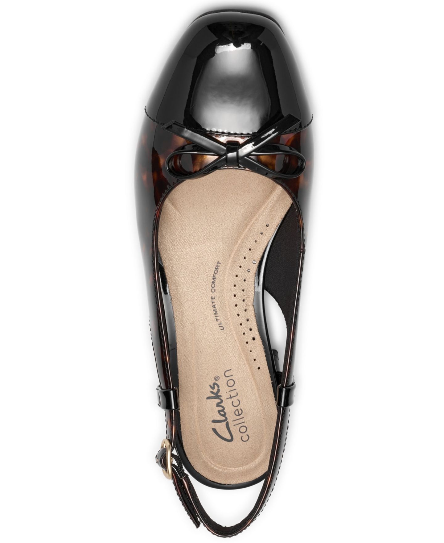 Женские туфли Clarks Iridessa Buckle Block Heel Pumps, цвет: Черепаховый ракушечный кожаный — фото 4