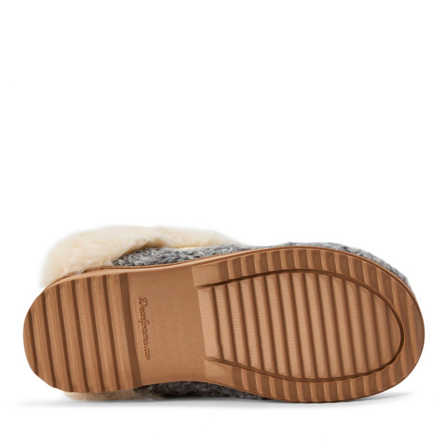 Женские тапочки Dearfoams Nicki Knit Scuff Cable Knit Slippers, цвет: Серый — фото 5