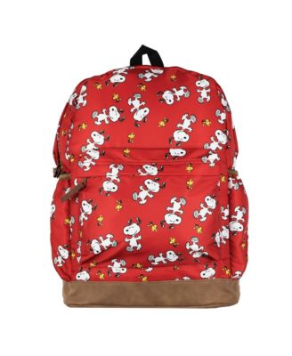 Snoopy and Woodstock  Backpack Dancing Friend All Over Design 16 Inch Book Bag