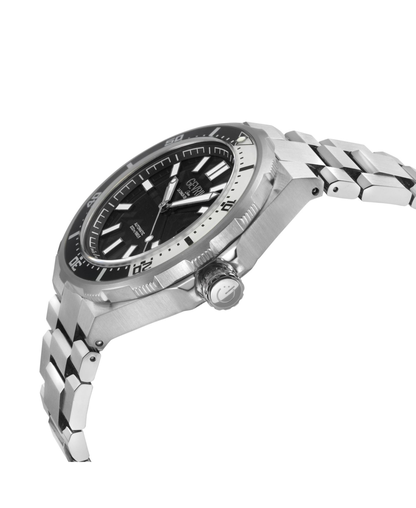 Мужские часы Gevril Swiss Made Ticonic Swiss Automatic Silver Stainless Steel Bracelet Watch — фото 2