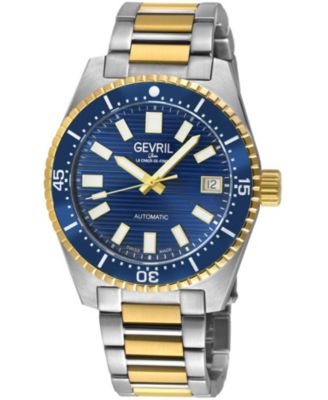 Men's Swiss Made Atlantic Avenue Swiss Automatic Two tone Stainless Steel Bracelet Watch