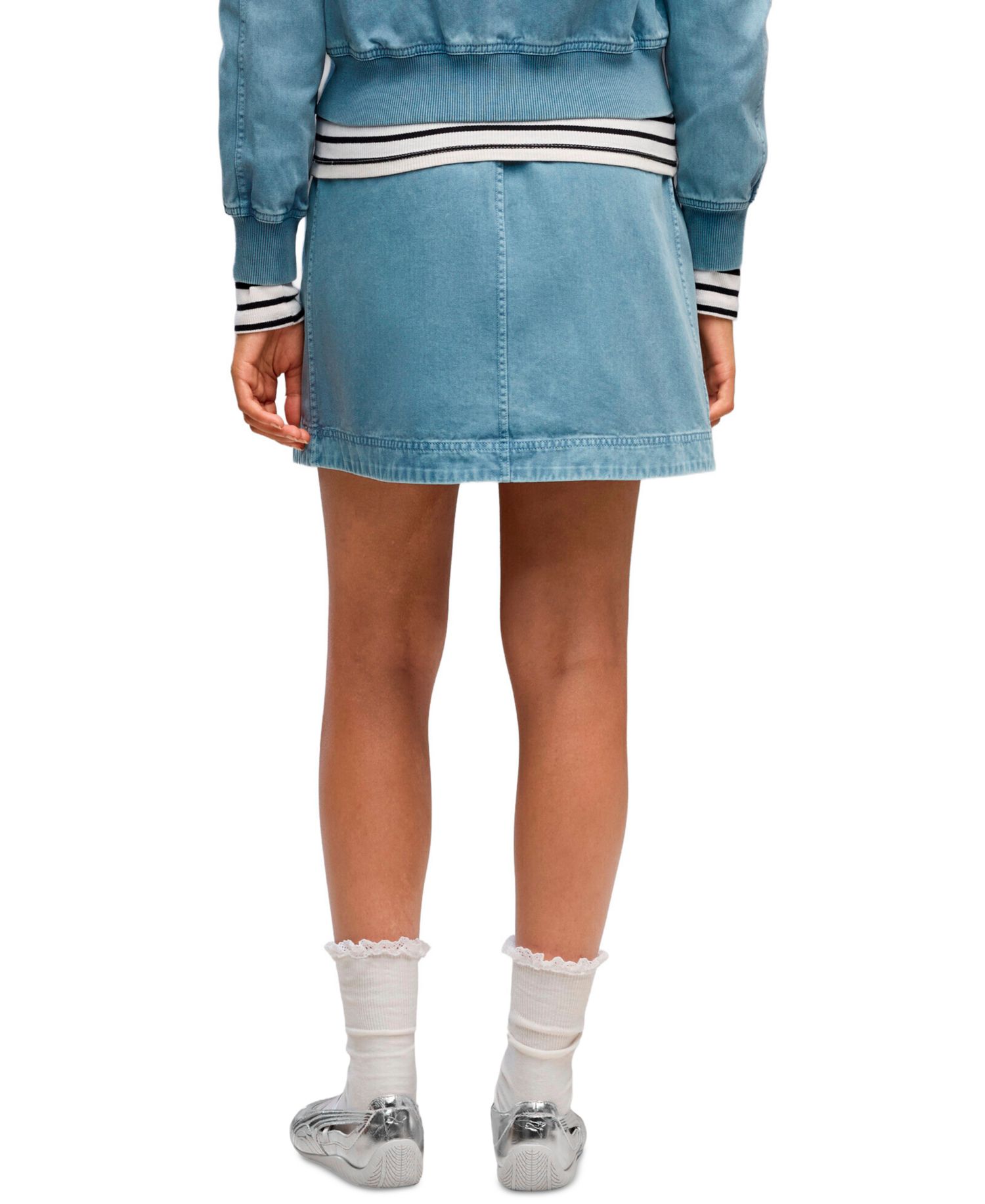 Women's Future.Puma.Archive Mini A-Line Washed-Twill Skirt
