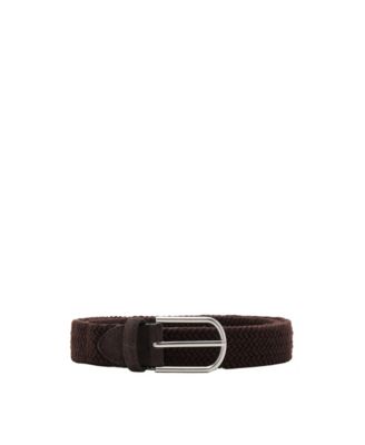 Men's Braided Leather Belt