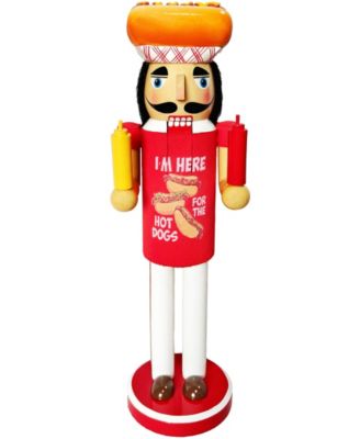 14" Here for the Hot Dogs Nutcracker
