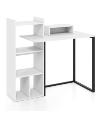 43.5 inches Computer Desk with Charging Station and Ergonomic Monitor Stand