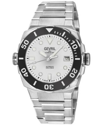 Men's Swiss Made Fortuna Swiss Automatic Silver Stainless Steel Bracelet Watch