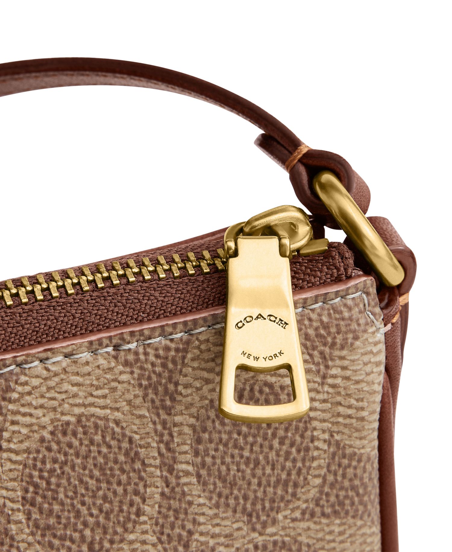 Plaza Mini Signature UpcraftedLeather Shoulder Bag 18