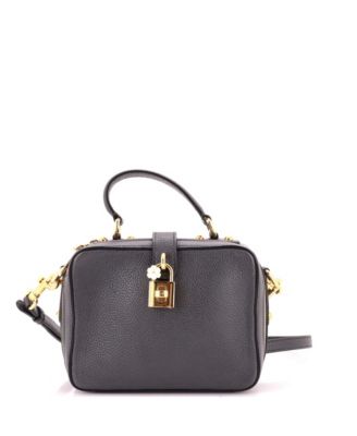 Pre-Owned Dolce and Gabbana Small Treasure Box Bag Leather