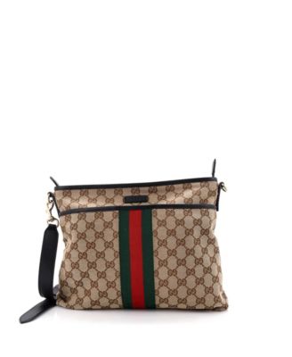 Medium Web Messenger Bag GG Canvas