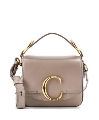 Mini C Flap Bag Leather