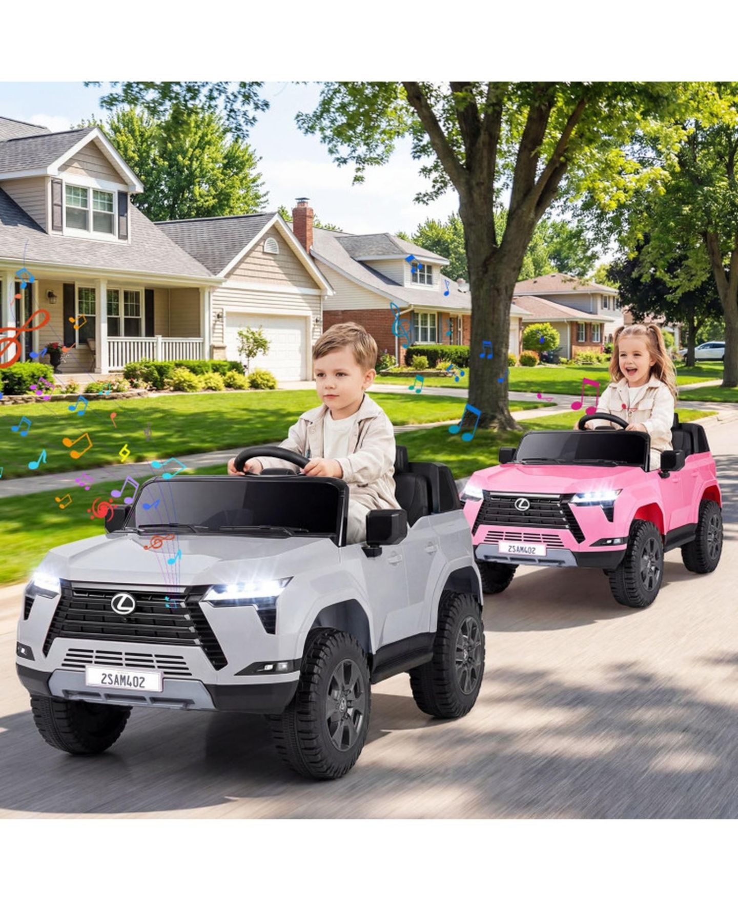 Детская игрушка SUGIFT 24V 4WD Electric Ride-On Car with Remote Control, 44.5"L x 27.5"W x 23.5"H, One Rider, Ages 3+, цвет: Серый — фото 2