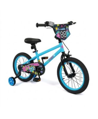 16" Kids' Bike with Detachable Training Wheels and Adjustable Saddle, Ages 3-8