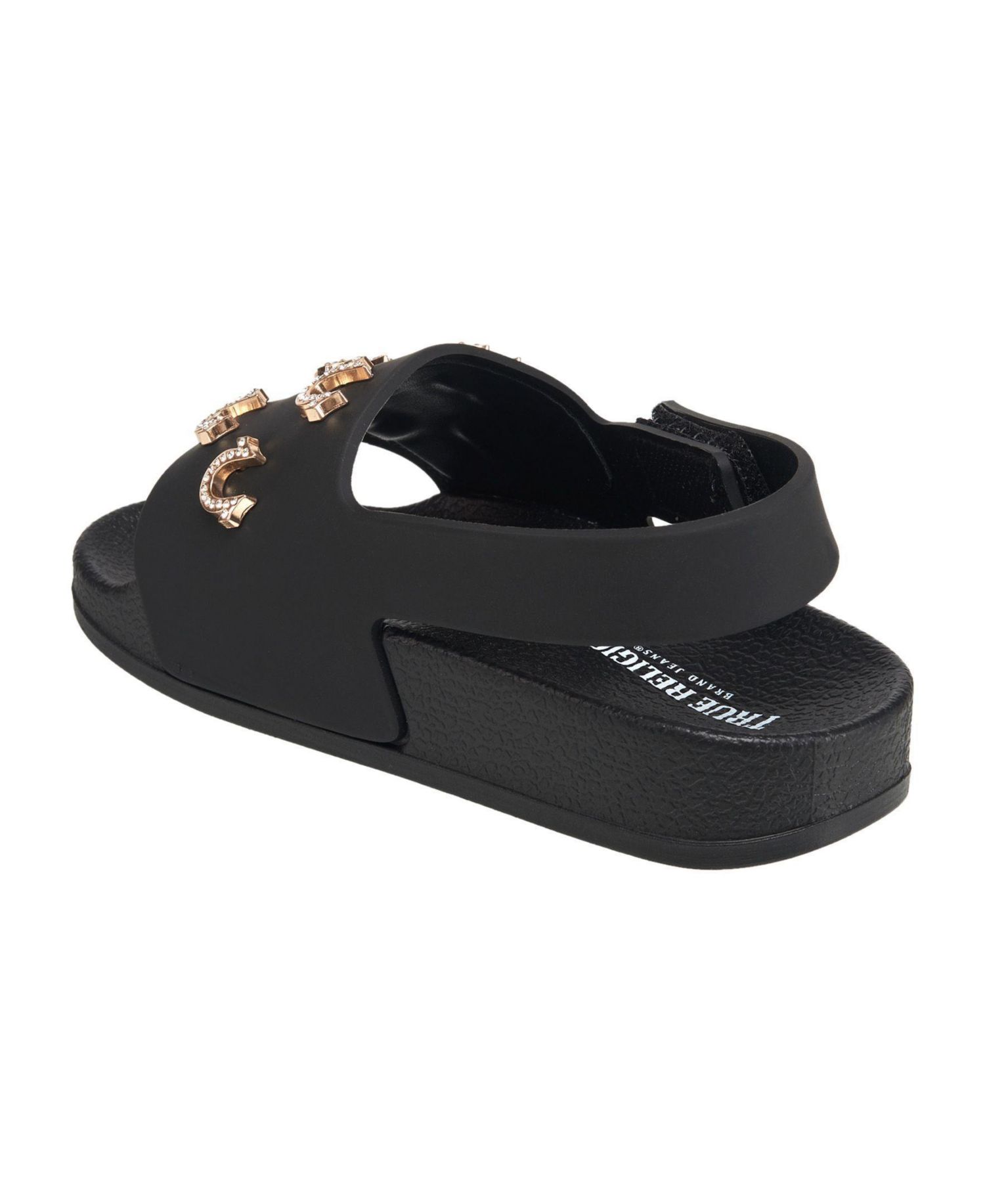 Big Girls 5-10 Kash Bling Horseshoe Logo Slide