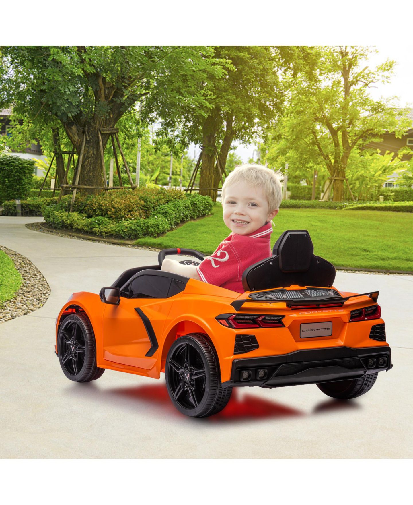 Детская игрушка homfan Sports Coupe 12v Remote Control Electric Ride-On Car, 66 lb. Capacity, Ages 3+ — фото 7