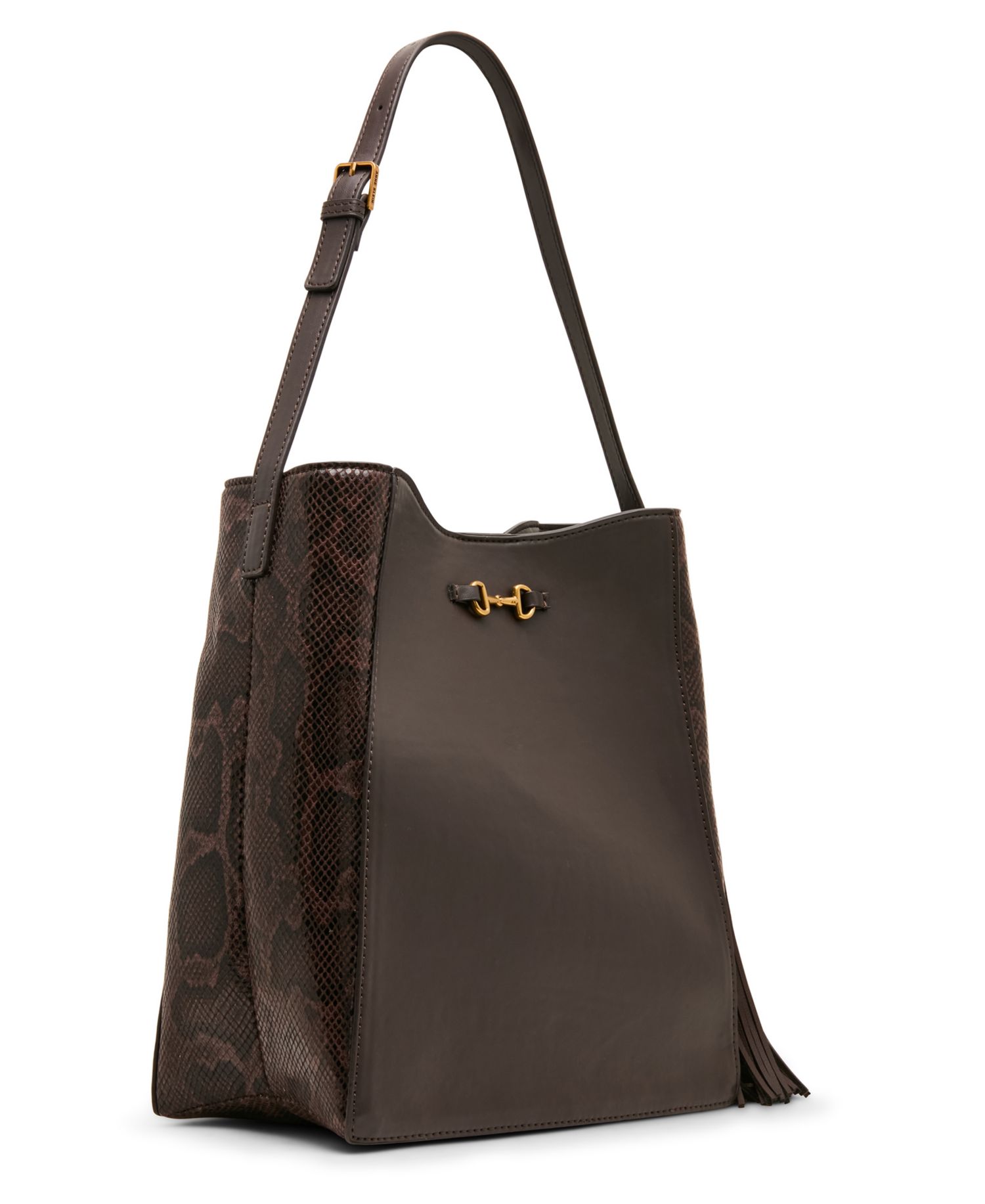 Horsebit Tassel Hobo Handbag