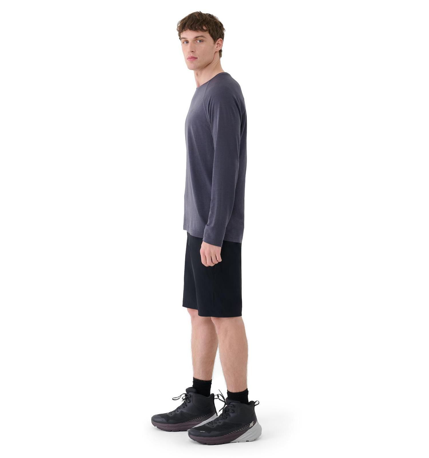 Men's Quick-Dry Trekking Long Sleeve Tee Crewneck Fit
