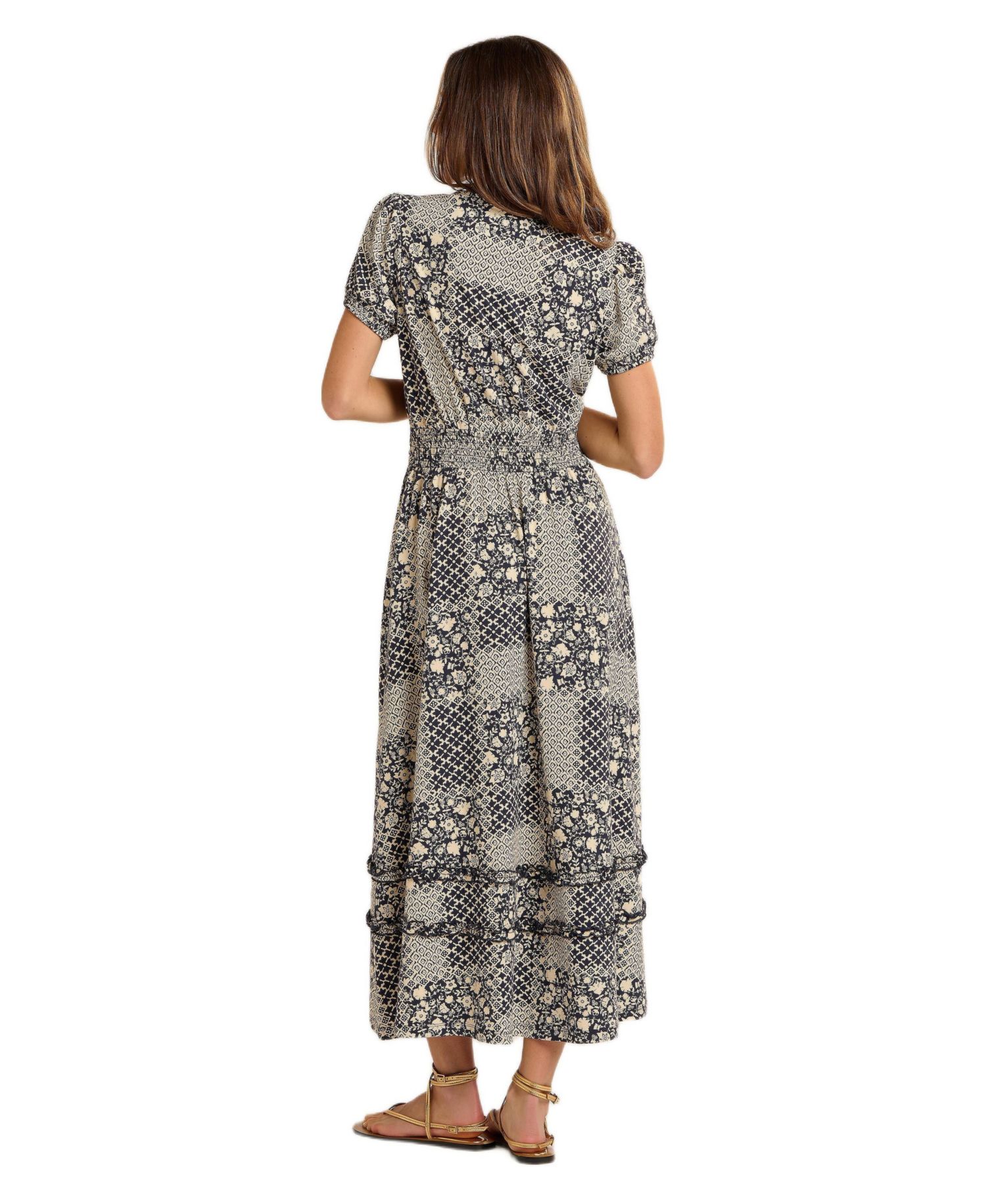 Women's Katerina Floral-Print V-Neck Maxi Dress