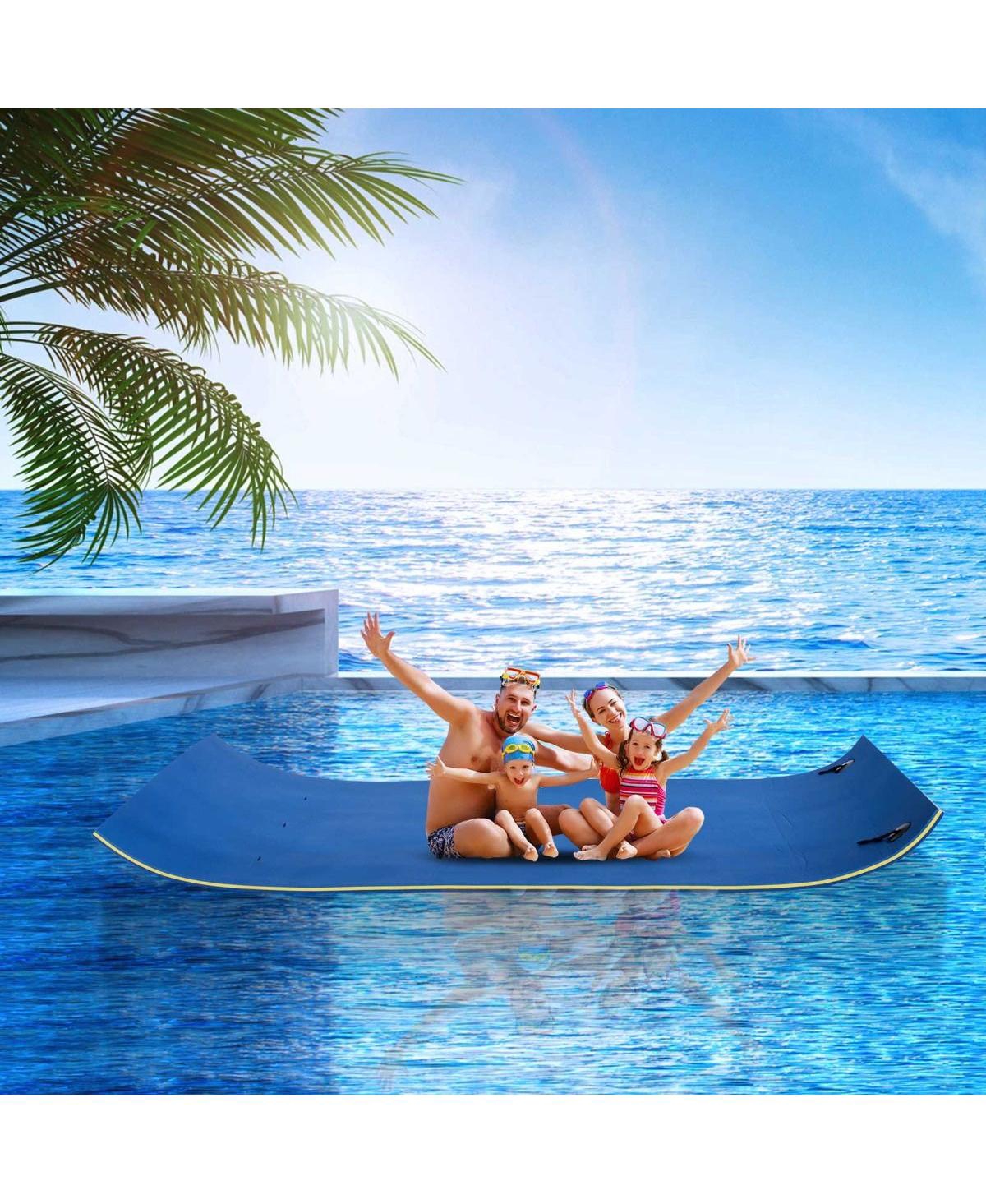 Hikeen Large Float Water Mat 10' x 5' 3-Layer Pool Foam Thick Durable for Swimming Lake Ocean Activities