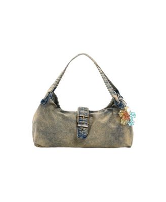 Women's Denim Charm Bag