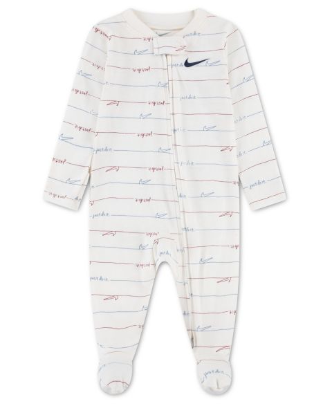 Детский комбинезон с ножками Nike Readyset Grow с длинным рукавом, для мальчика, цвет: Бледная слоновая кость