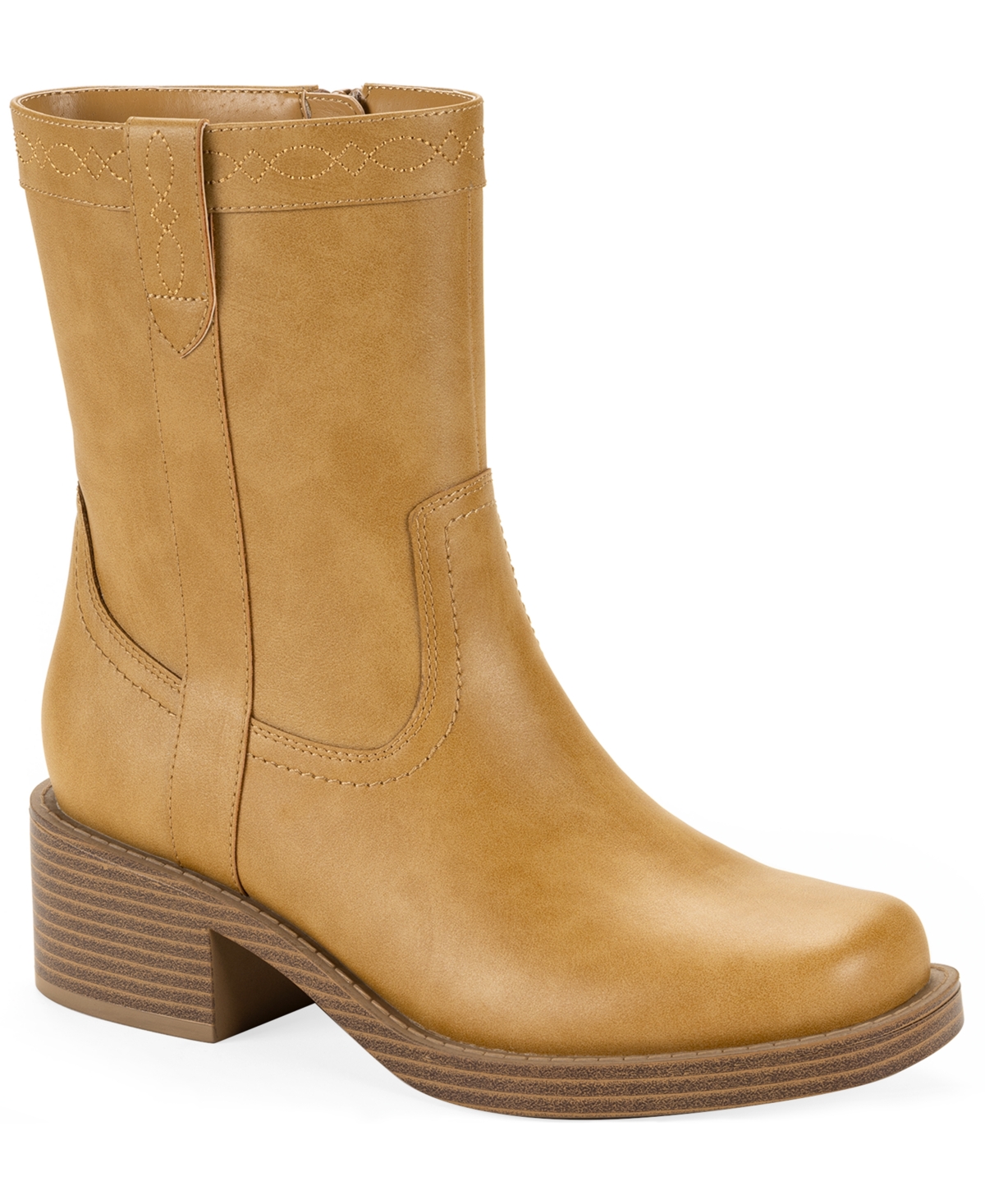 Wild Pair Women's Warrbles Mid-Shaft Block Heel Boots, Macy's Exclusive