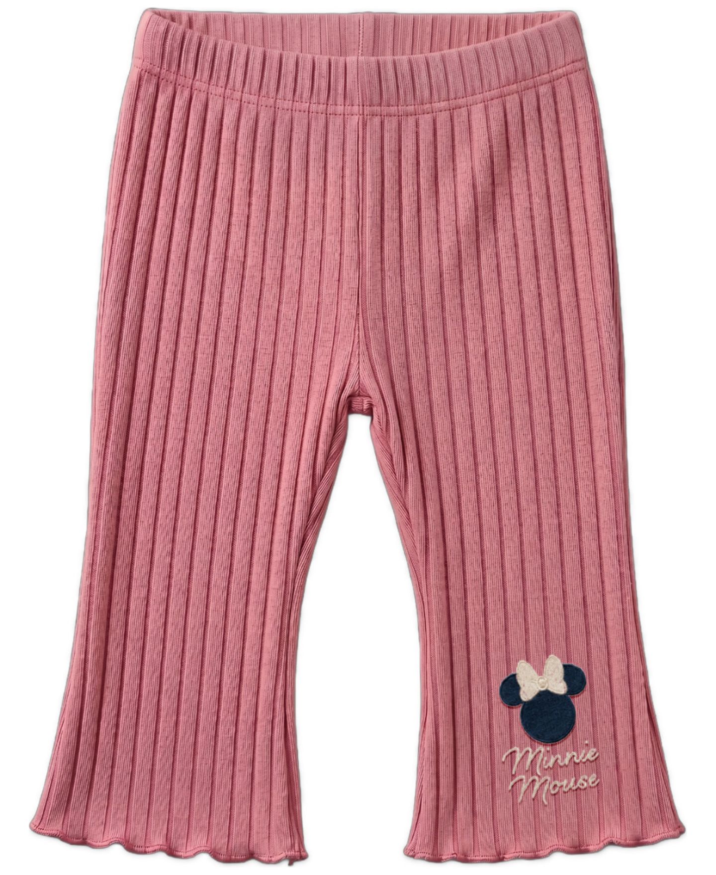 Комплект Disney Minnie Mouse Bow Print Sweatshirt and Ribbed Leggings, 2-Piece Set для девочек-малышей, цвет: Розовый — фото 3